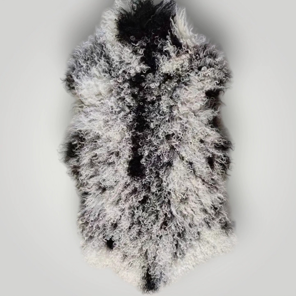 MUST HAVE! Luxury Tibet Mongolian Sheepskin Decorative Throw or Warming Blanket - Picture 12 of 16